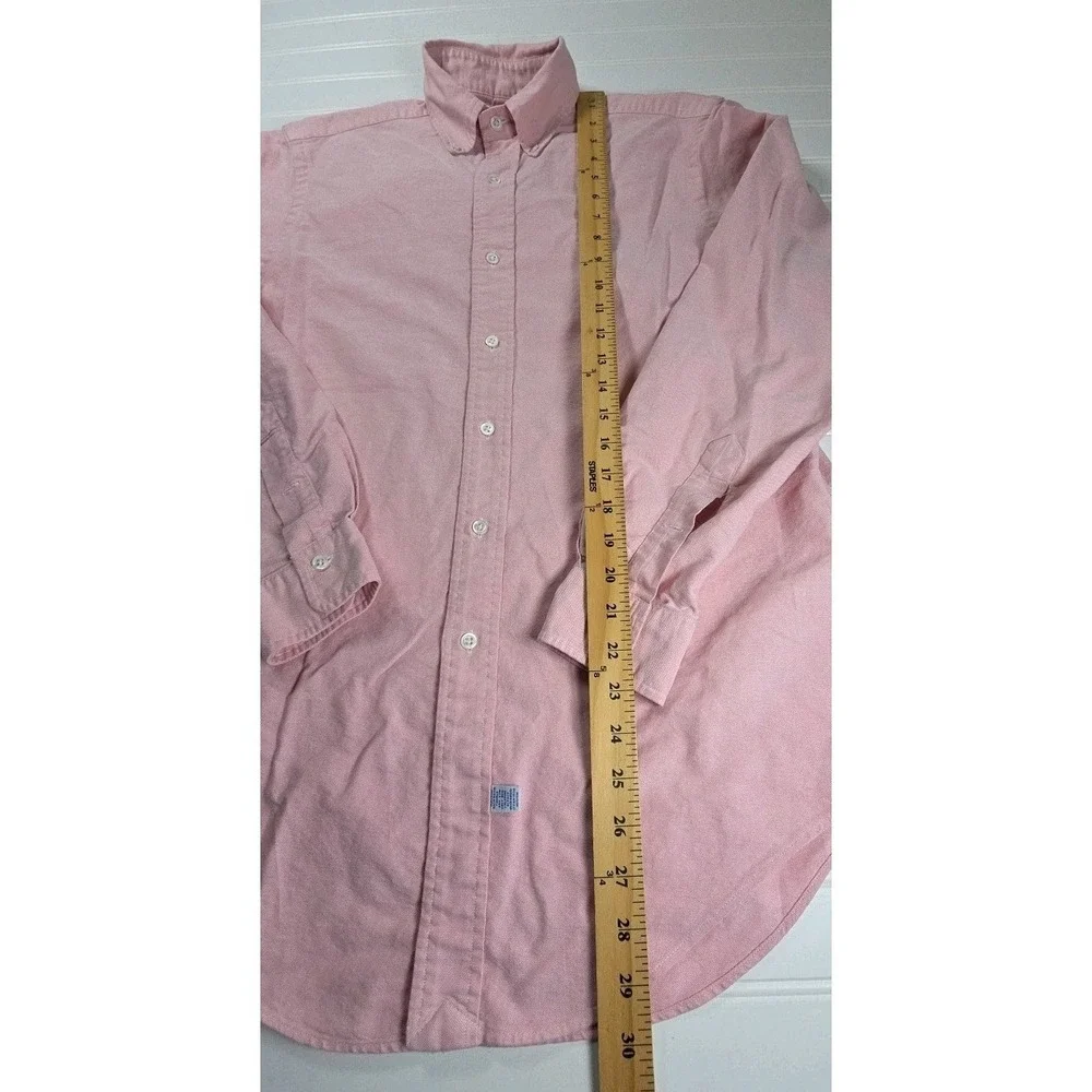 Polo‎ Ralph Lauren Men's Long Sleeve Button Down Shirt Pink 15 34 Flesh Pony